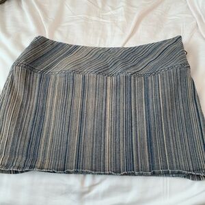 Jean mini skirt